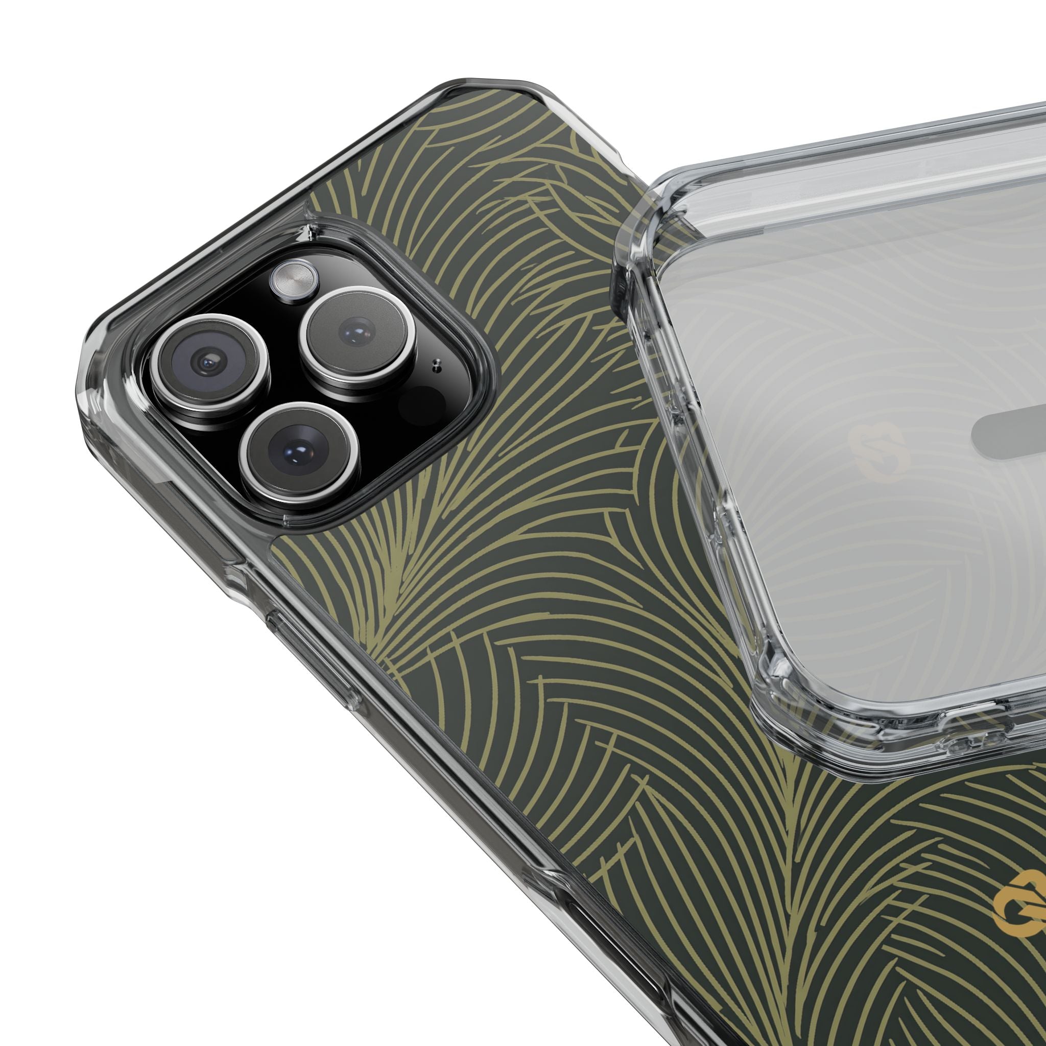 Green Impact MagSafe Phone Case for iPhone - Dark Olive Plume