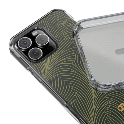 Green Impact MagSafe Phone Case for iPhone - Dark Olive Plume