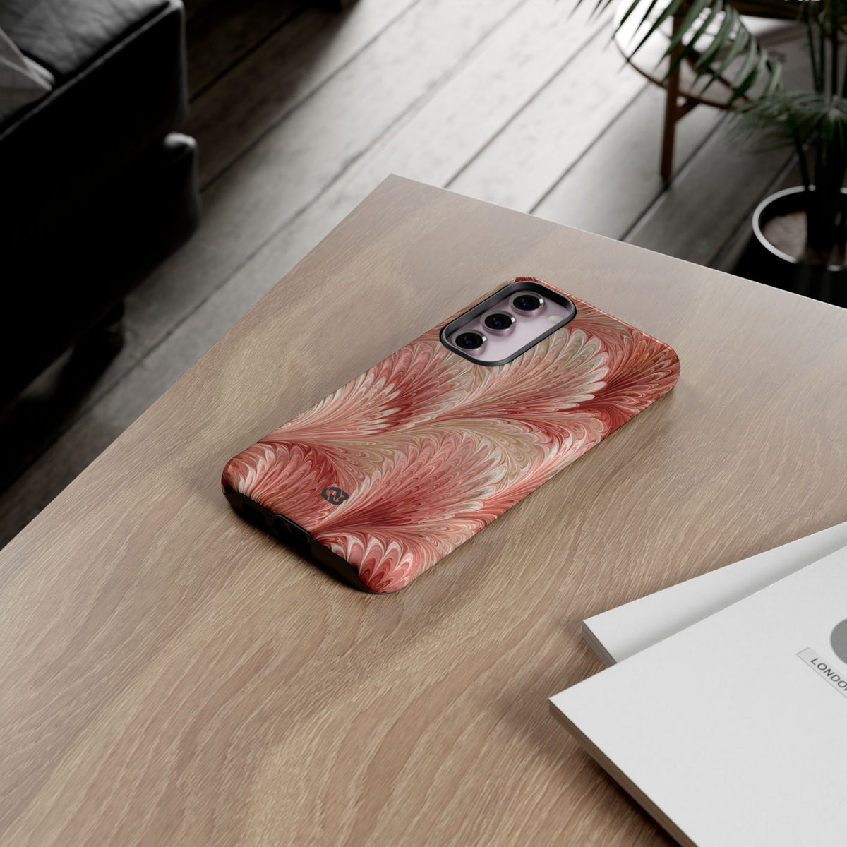Blush Petal Plume · Tough Phone Case for Samsung · Pink