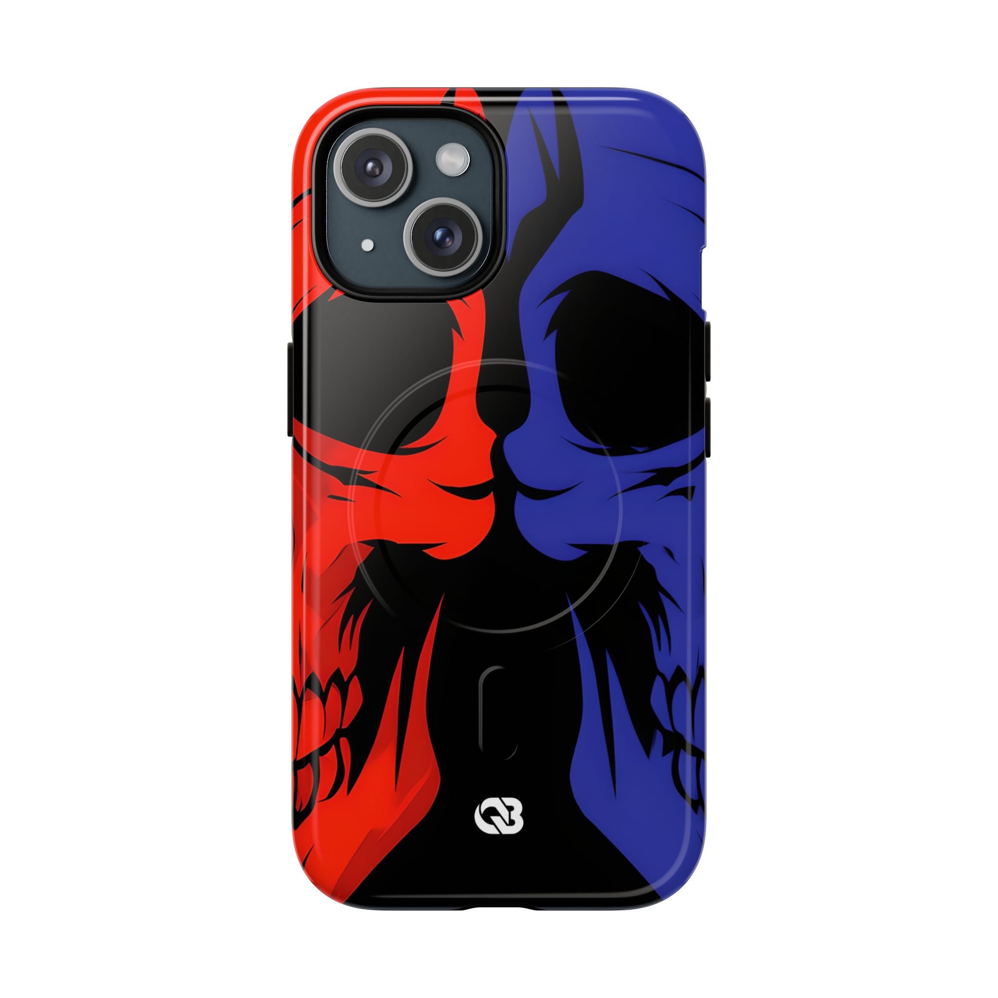Crimson Cobalt Skulls · Tough+ Custodia per iPhone · Magsafe