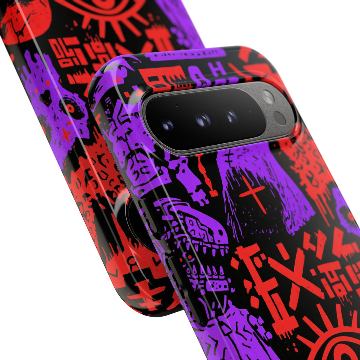 Underground Cyber Glyphs · Tough Phone Case for Pixel ·  Black