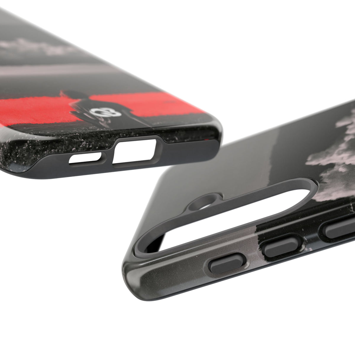 Crimson Horizon · Tough Phone Case for Samsung · Black