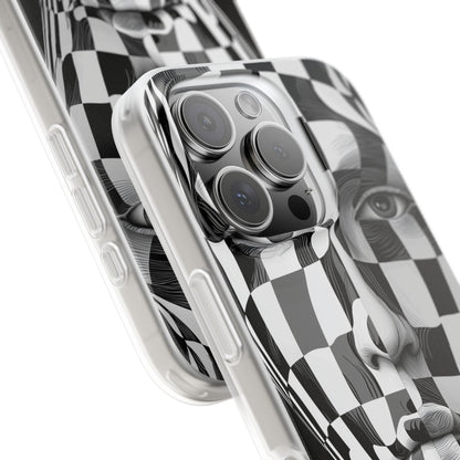 Checkered Face iPhone 16 Pro Case - Soft