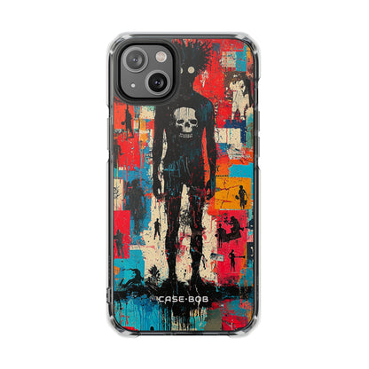 Spiky Skull Silhouette iPhone 14 Plus Case - Impact