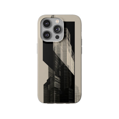 Beige Lite Phone Case for iPhone - Monolith Urban Grid
