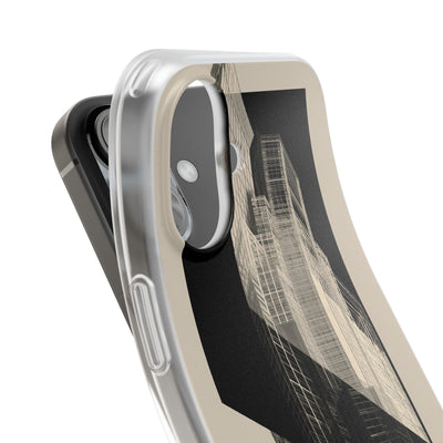 Beige Lite Phone Case for iPhone - Monolith Urban Grid