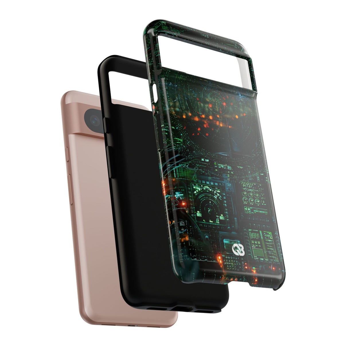 Tactical Avionics HUD · Tough Phone Case for Pixel ·  Green