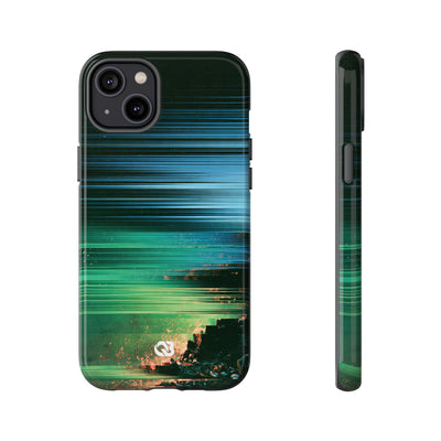 Digital Shoreline Drift · Tough Phone Case for iPhone · Teal