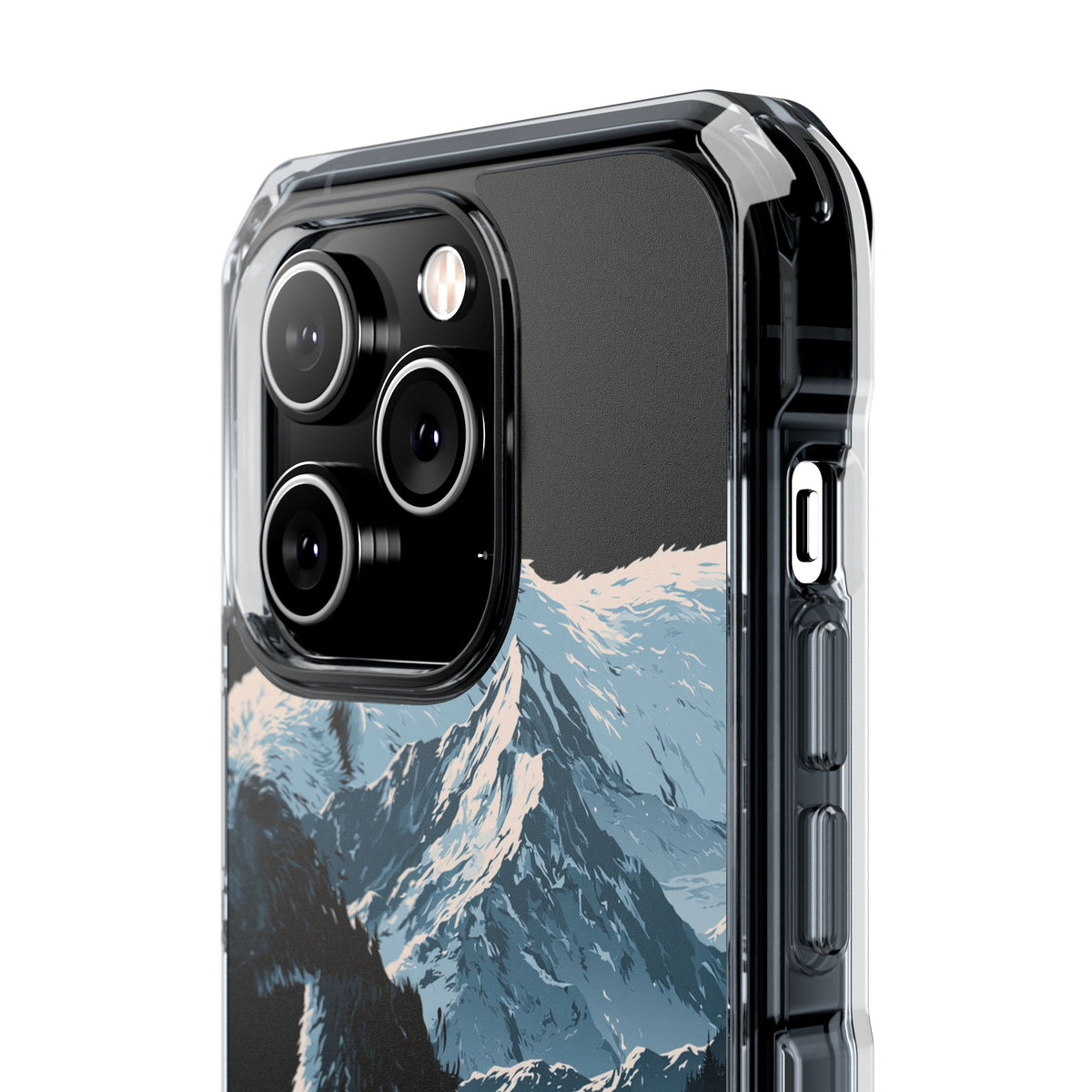 Nordic Arctic Bear · Clear Impact Magnetic Phone Case for iPhone · Black