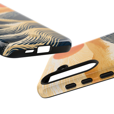 Blue Tough Phone Case for Samsung - Kyoto Cresting Tide