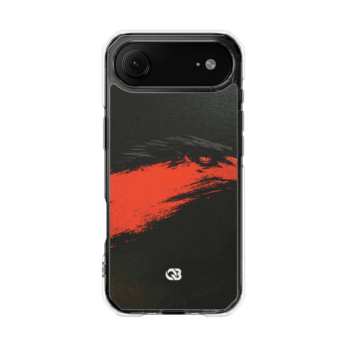 Crimson Raptor Noir · Clear Impact Magnetic Phone Case for iPhone ·  Black