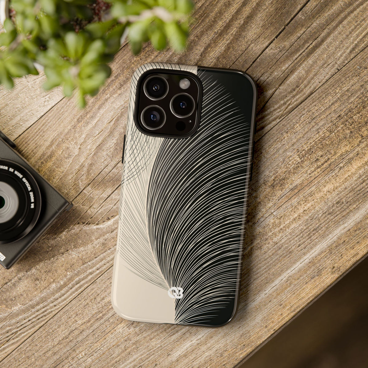 Minimal Frond Study · Tough Phone Case for iPhone · Black