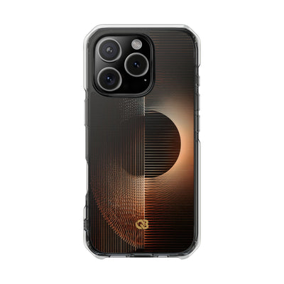 Amber Meridian · Clear Impact Magnetic Phone Case for iPhone · Black