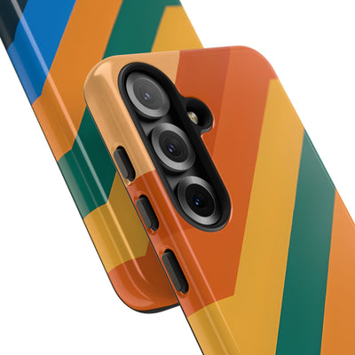 Retro Ridge Lines · Tough Phone Case for Samsung