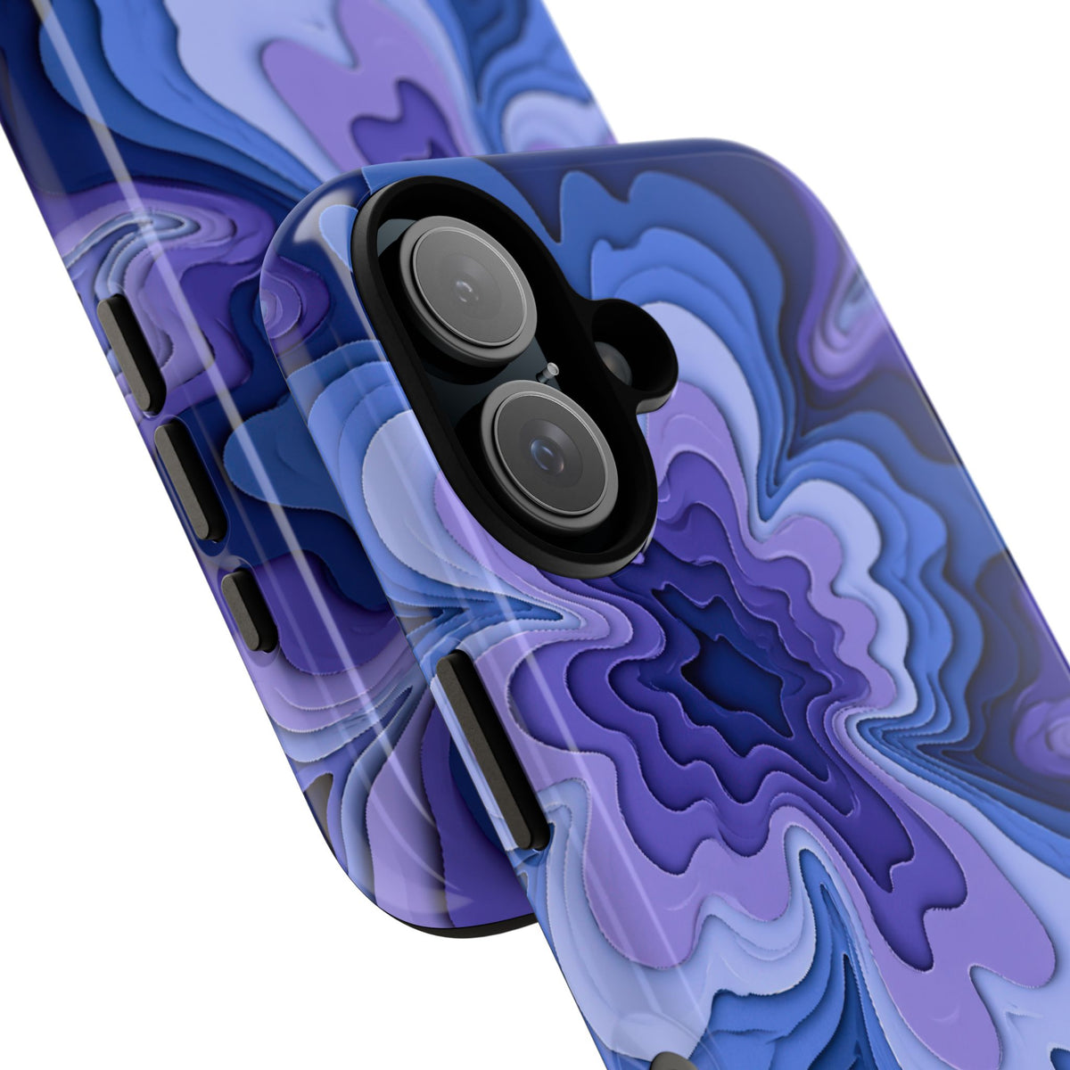 Periwinkle Strata Bloom · Tough Phone Case for iPhone · Purple