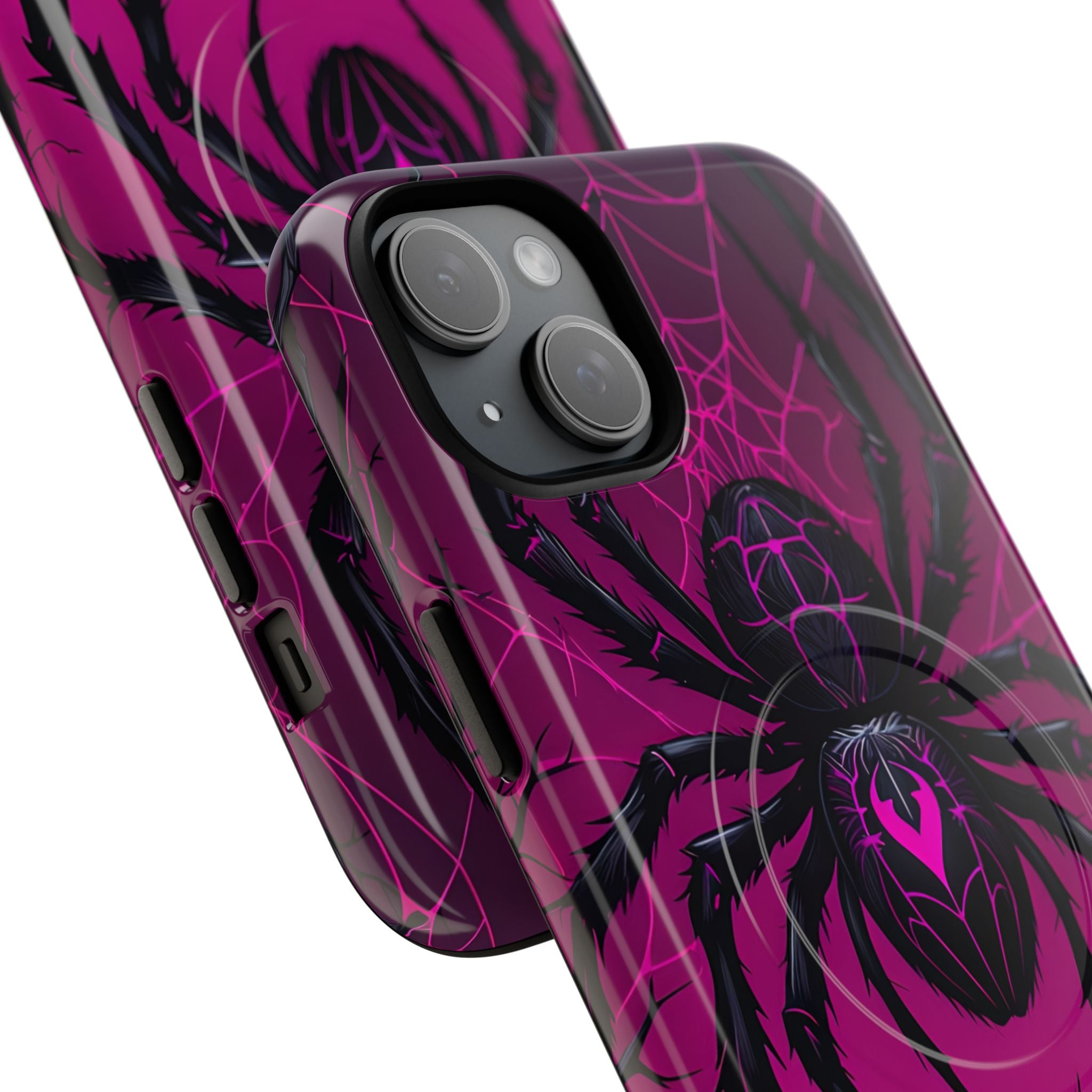 Obsidian Neon Widow · Tough+ Handyhülle für iPhone · Magsafe
