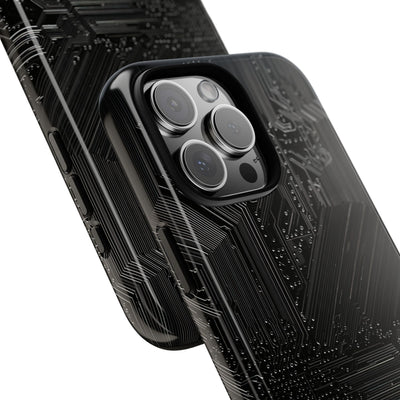 Obsidian Circuitry · Tough Phone Case for iPhone · Black