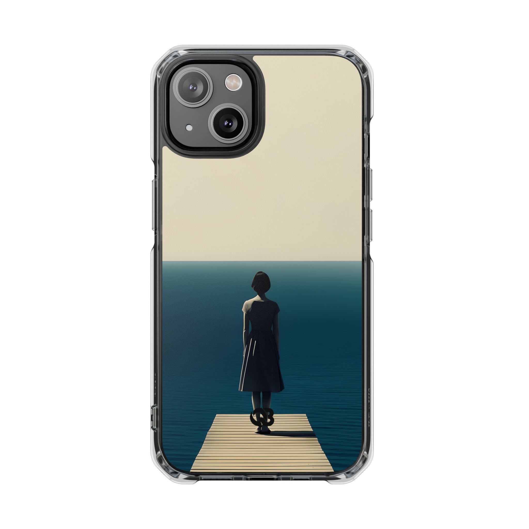 Solitary Blue Horizon · Impact Hoesje voor iPhone · Magsafe