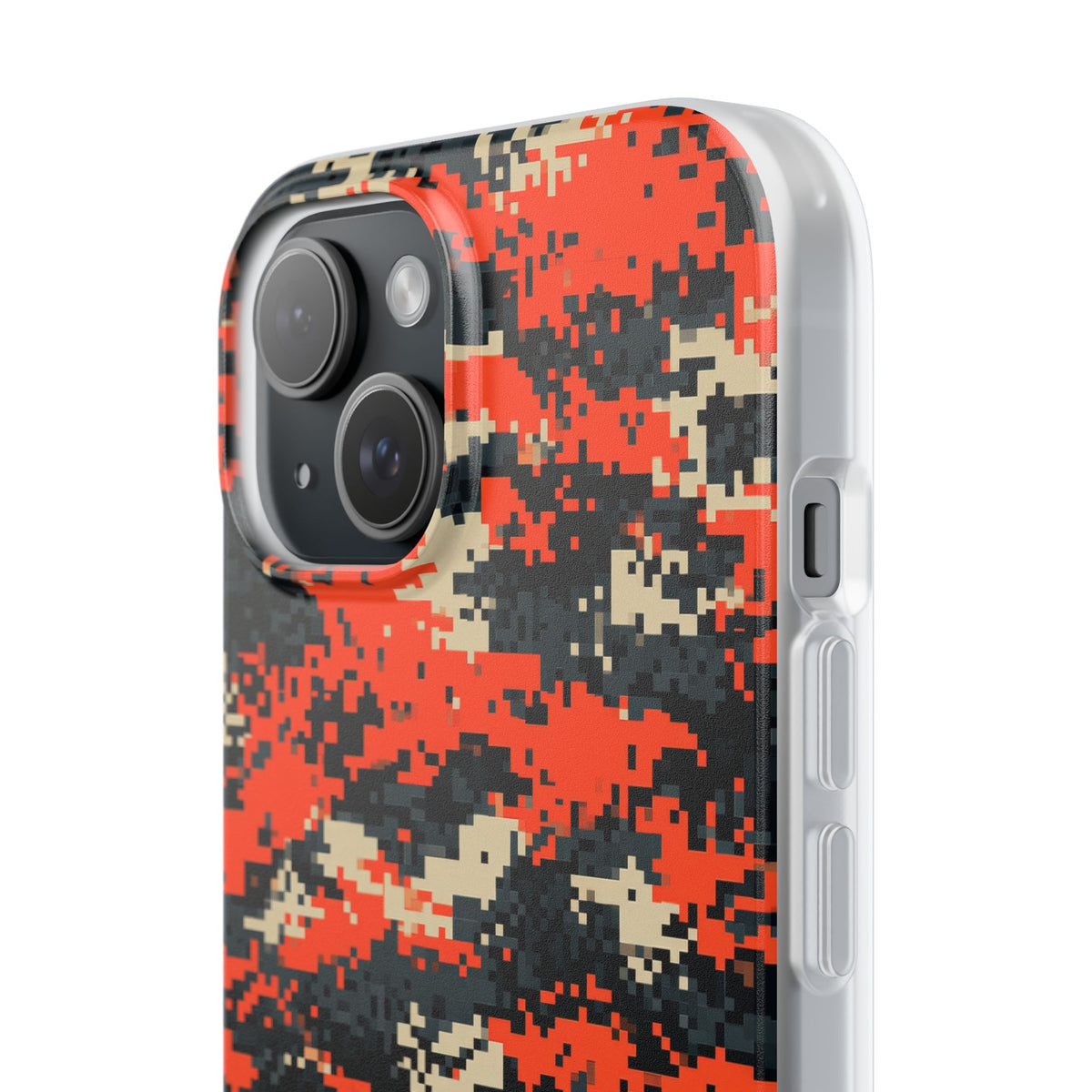 Signal Pixel Camo · Lite Phone Case for iPhone ·  Orange
