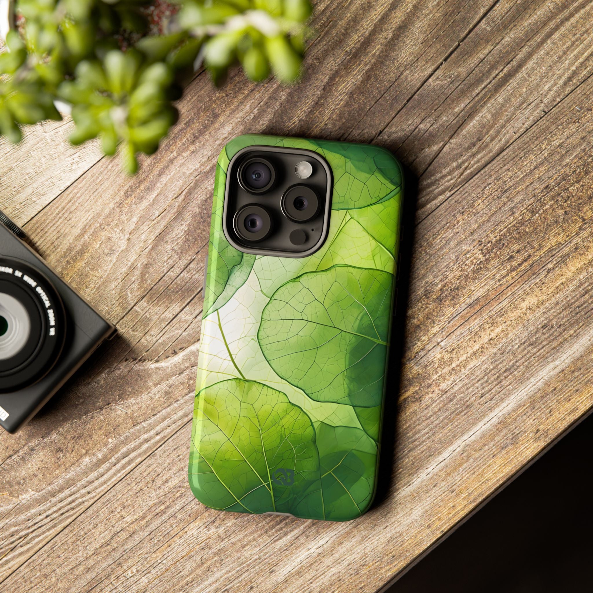Emerald Leaf Veins · Tough Phone Case for iPhone