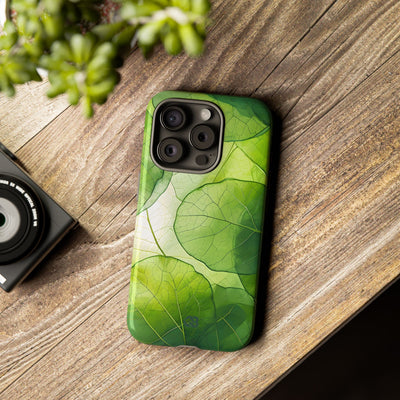 Emerald Leaf Veins · Tough Phone Case for iPhone