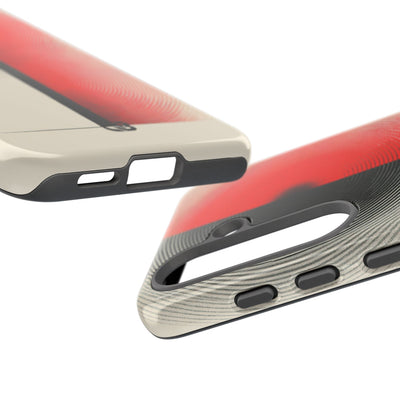 Red Tough Phone Case for Samsung - Split Signal Red