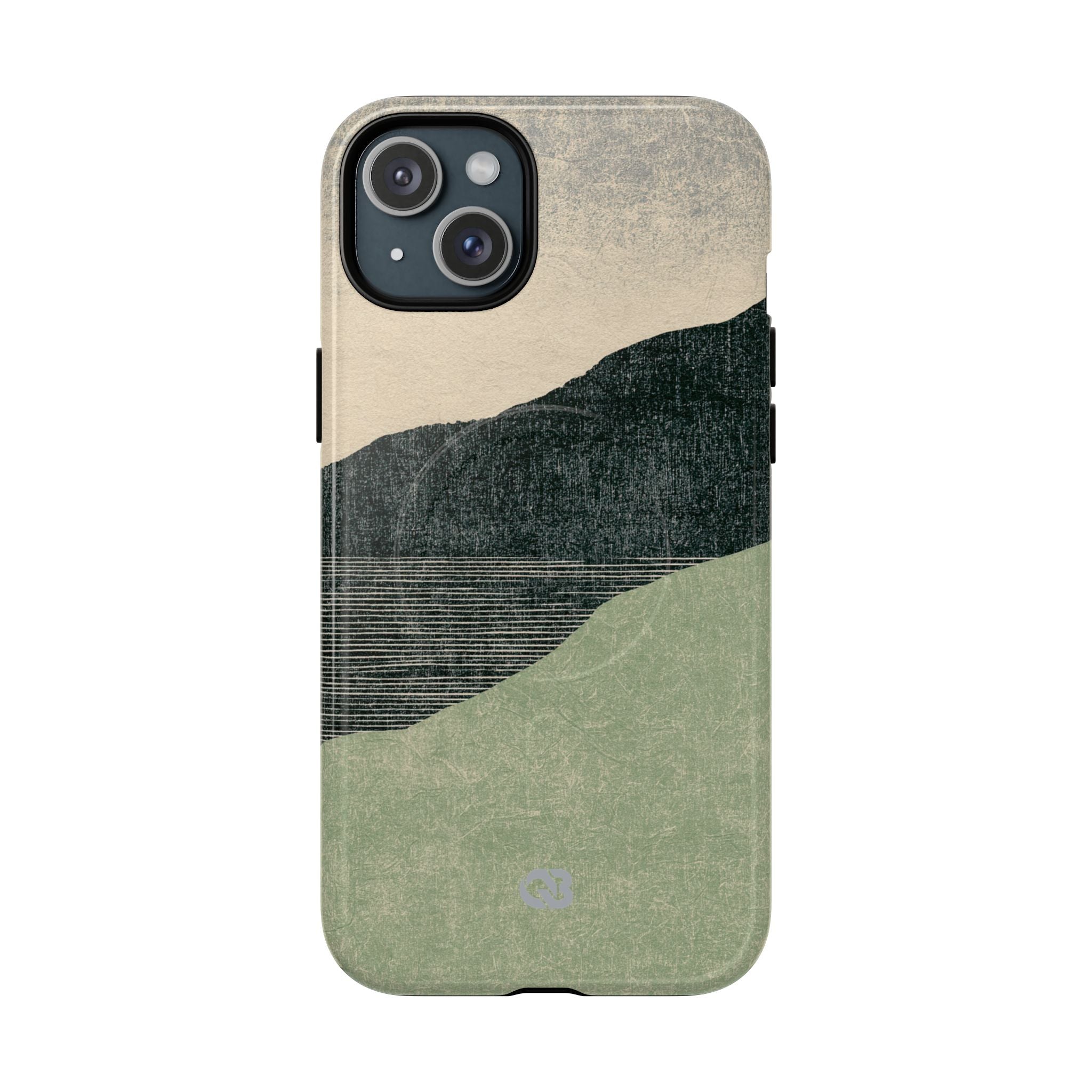 Green Tough 2.0 Magsafe Phone Case for iPhone - Moss Ridge Grain