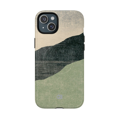 Green Tough 2.0 Magsafe Phone Case for iPhone - Moss Ridge Grain