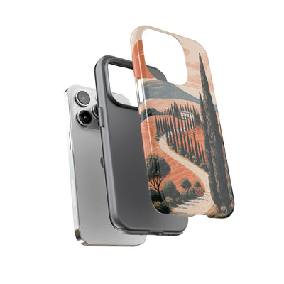 Orange Tough Phone Case for iPhone - Terracotta Ridge Trail