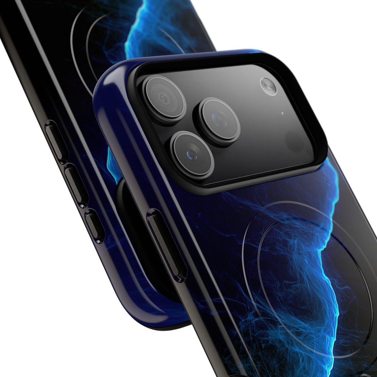 Electric Azure Drift · Tough 2.0 Magnetic Phone Case for iPhone · Blue