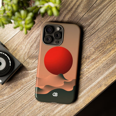 Crimson Sol Ridge · Tough Phone Case for iPhone · Red