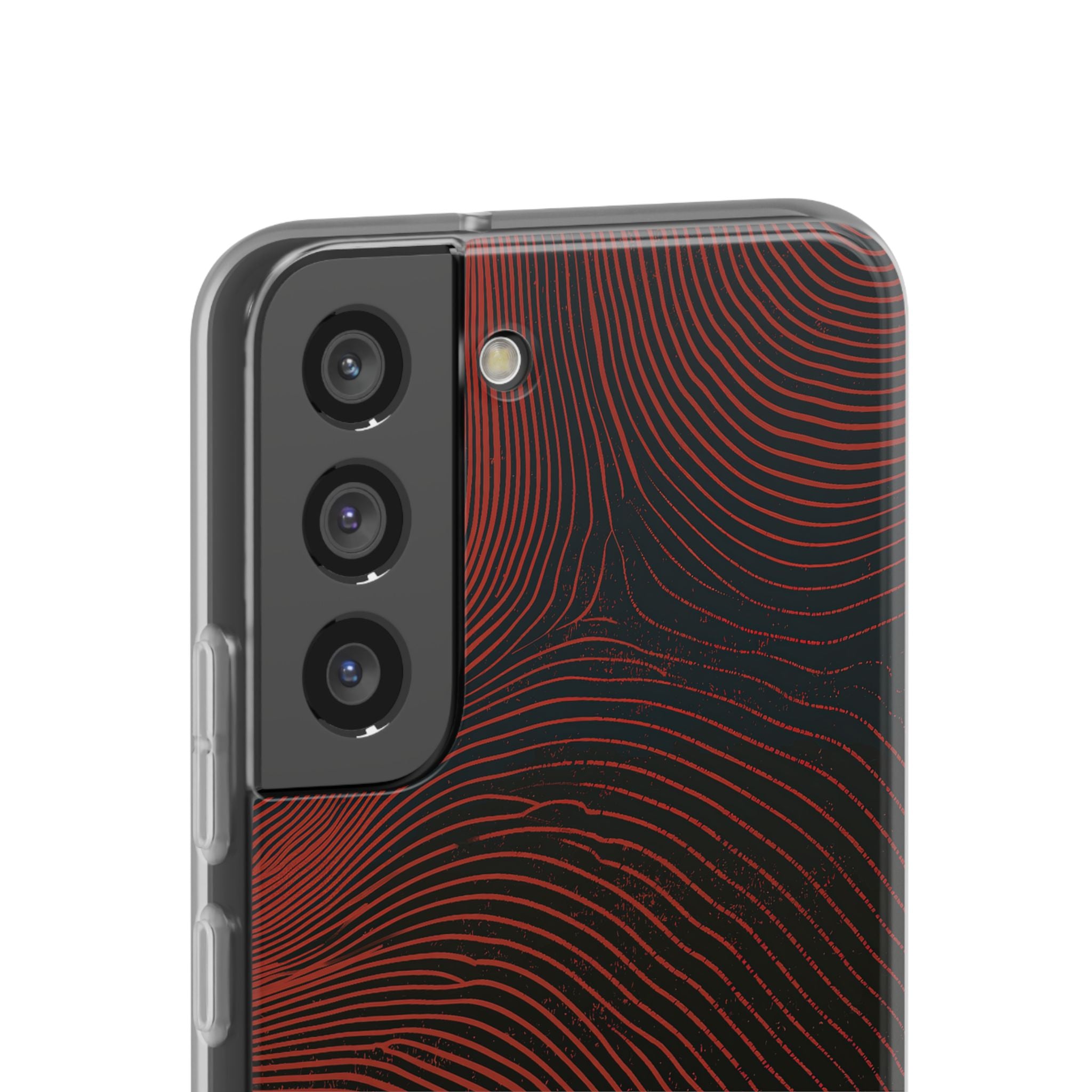 Red Lite Phone Case for Samsung - Terracotta Nerve Map