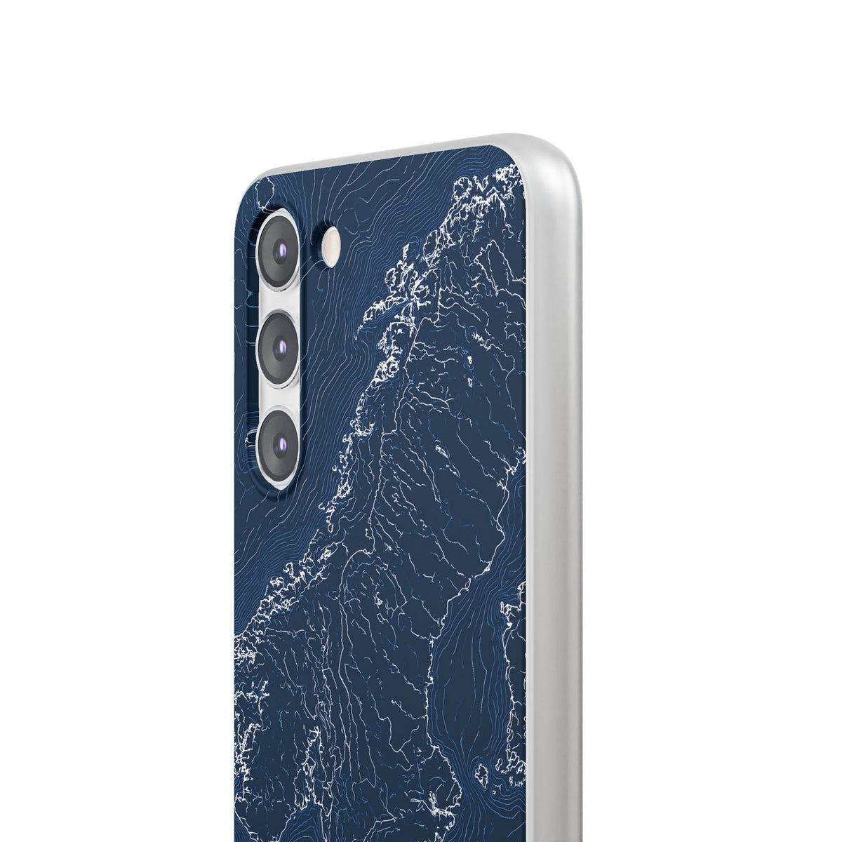 Nordic Contour Chart · Lite Phone Case for Samsung · Blue