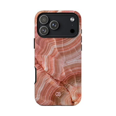 Blushing Rose Strata · Tough Phone Case for iPhone · Pink