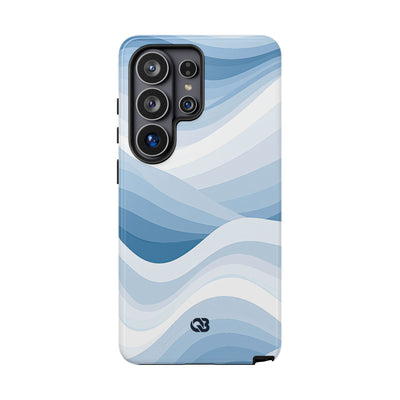 Blue Tough Phone Case for Samsung - Glacial Indigo Flow