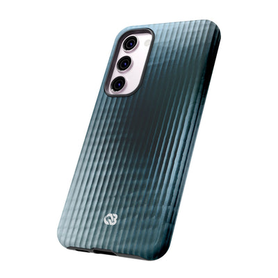 Blue Tough Phone Case for Samsung - Glacial Reeded Glass