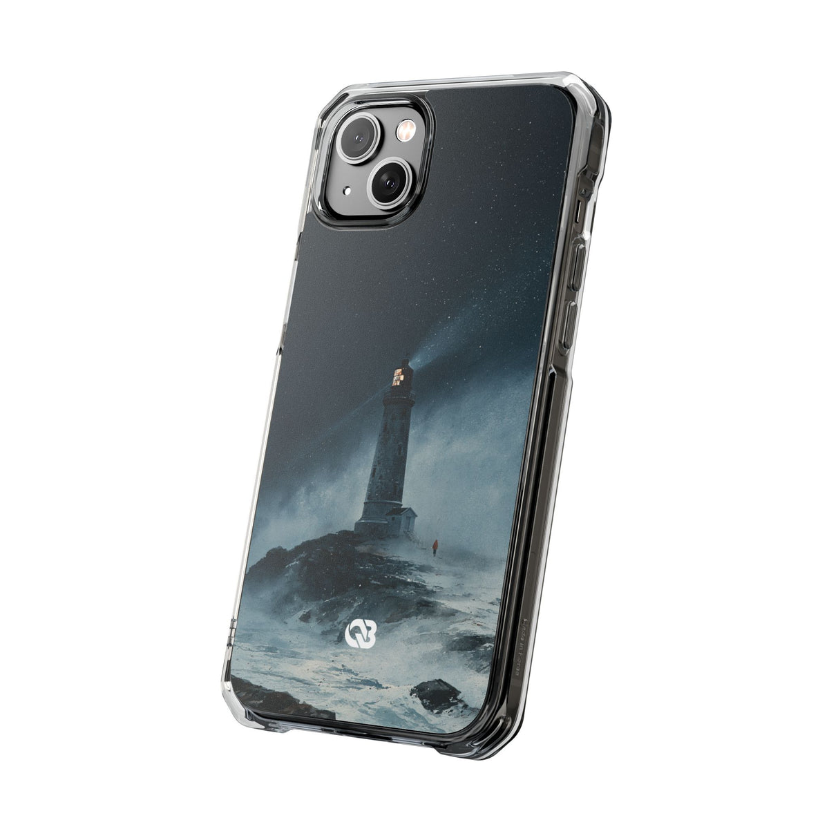 Nordic Coastal Beacon · Clear Impact Magnetic Phone Case for iPhone · Blue
