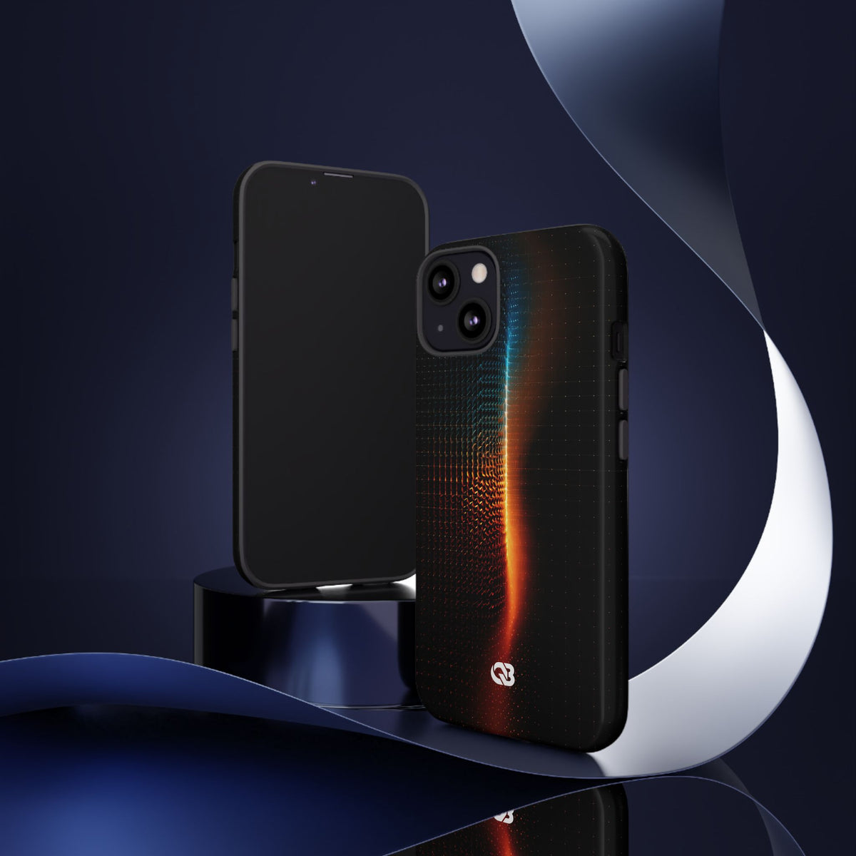 Luminous Refraction Grid · Tough Phone Case for iPhone · Black
