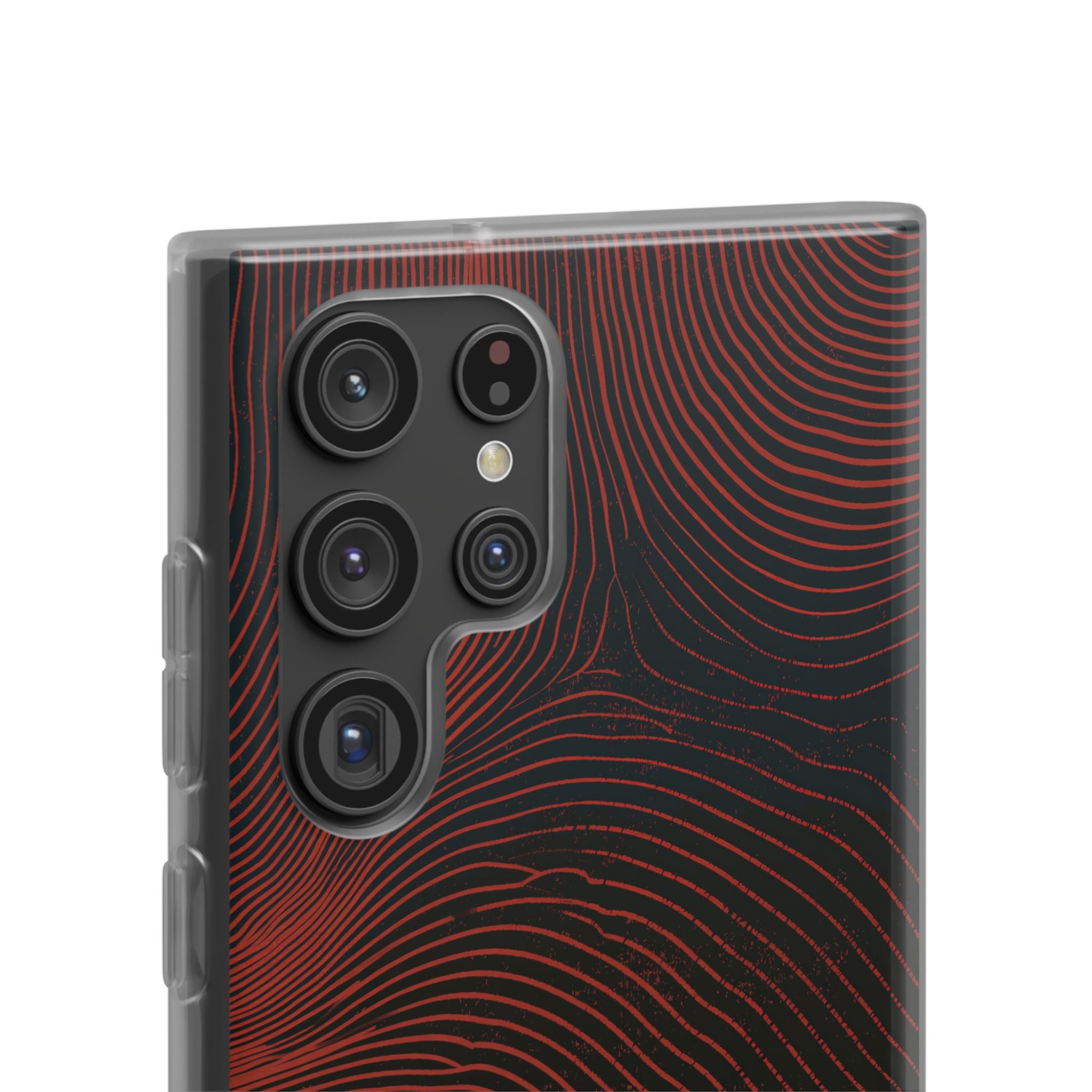 Red Lite Phone Case for Samsung - Terracotta Nerve Map