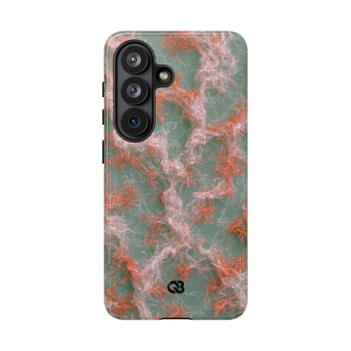 Coral Pixel Matrix · Tough Phone Case for Samsung · Green