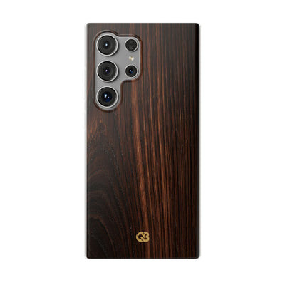 Brown Lite Phone Case for Samsung - Burnished Mahogany Grain