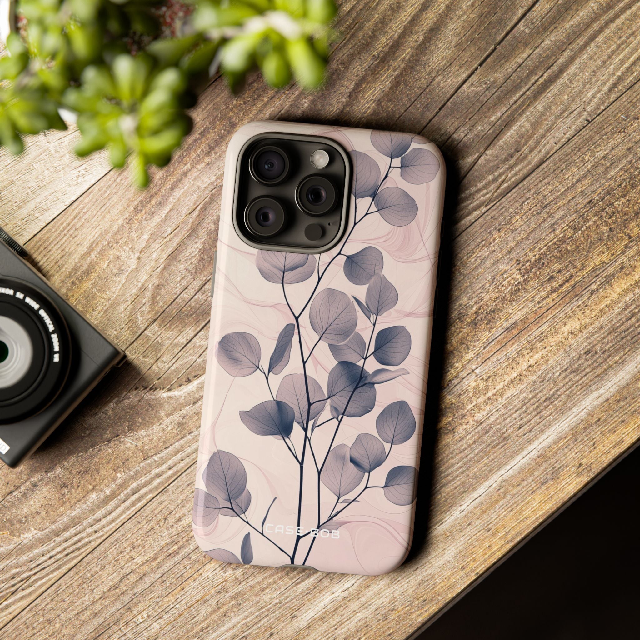 Veined Leaf Whisper iPhone 15 Pro Max Case - Tough