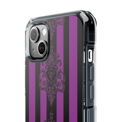 Damask Elegance Purple iPhone 14 Plus Case - Impact