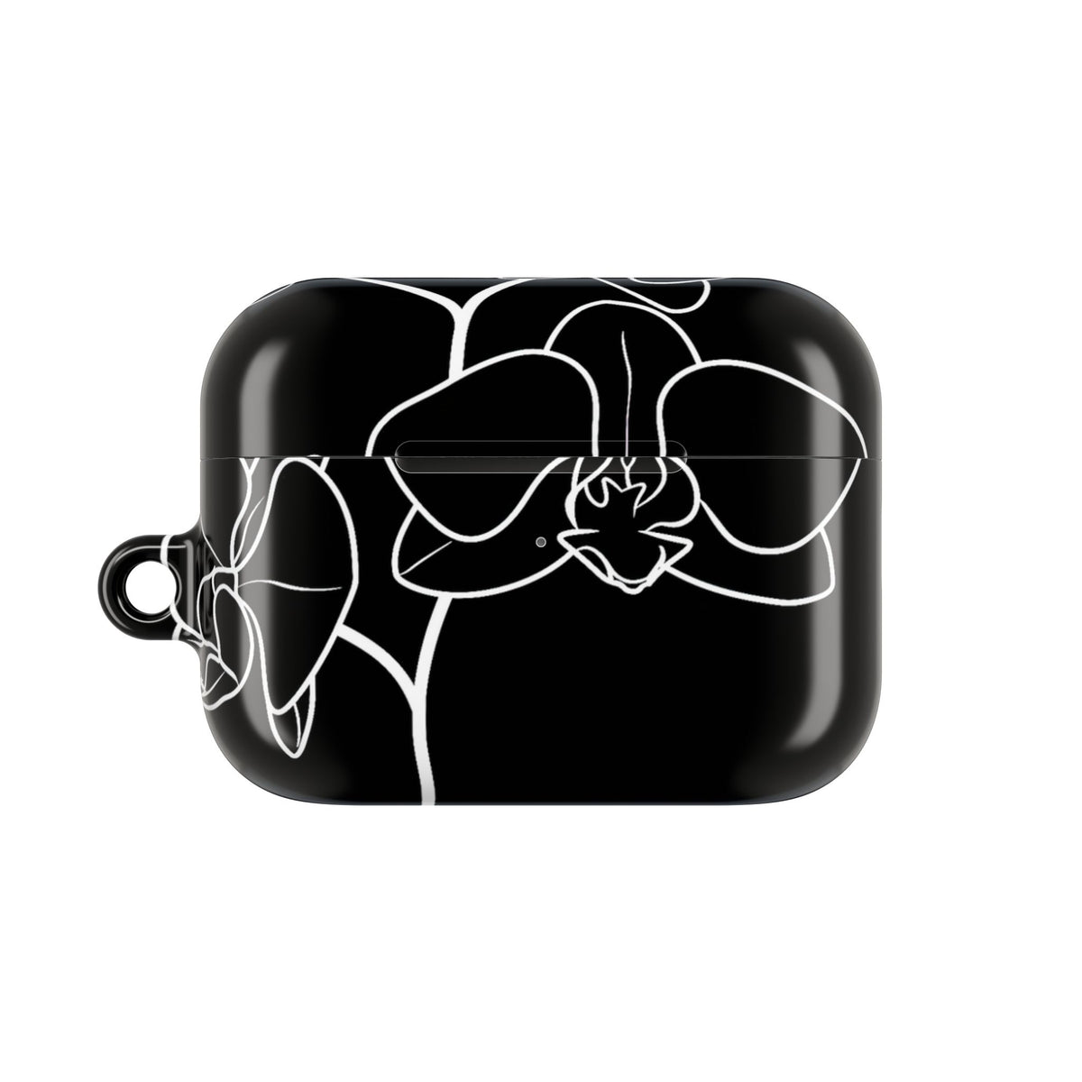 Midnight Orchid · Hard Case for AirPods & AirPods Pro · Black