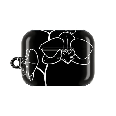Midnight Orchid · Hard Case for AirPods & AirPods Pro · Black