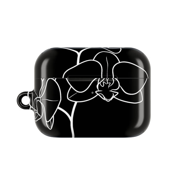 Midnight Orchid · Hard Case for AirPods & AirPods Pro · Black