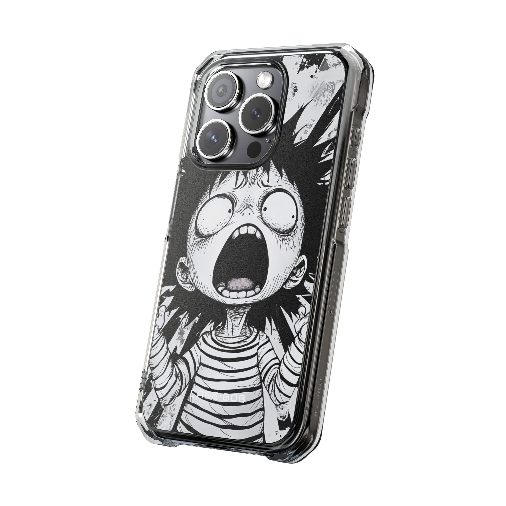 Screaming Stripes iPhone 15 Pro Case - Impact