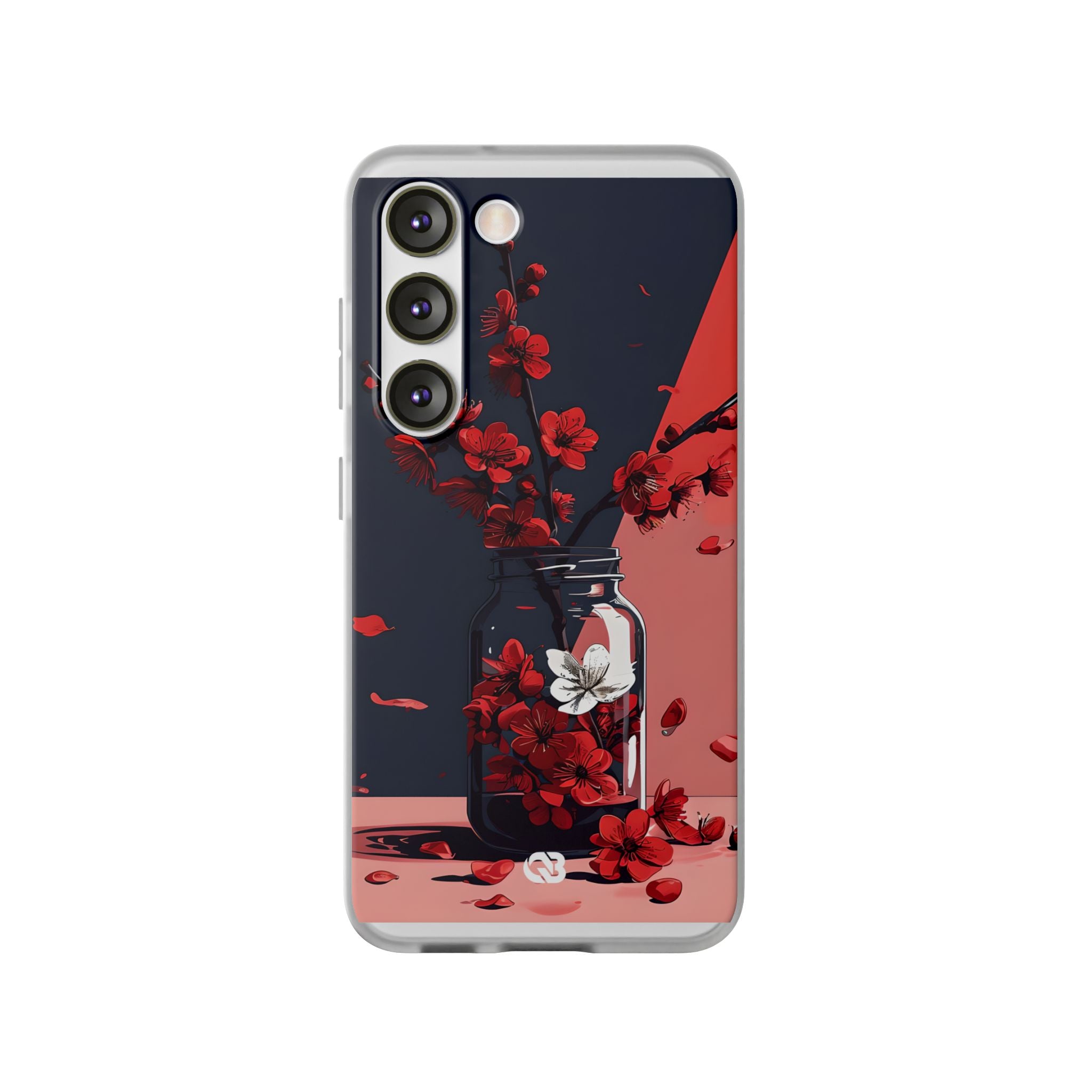 Crimson Blossom Jar · Soft Phone Case for Samsung