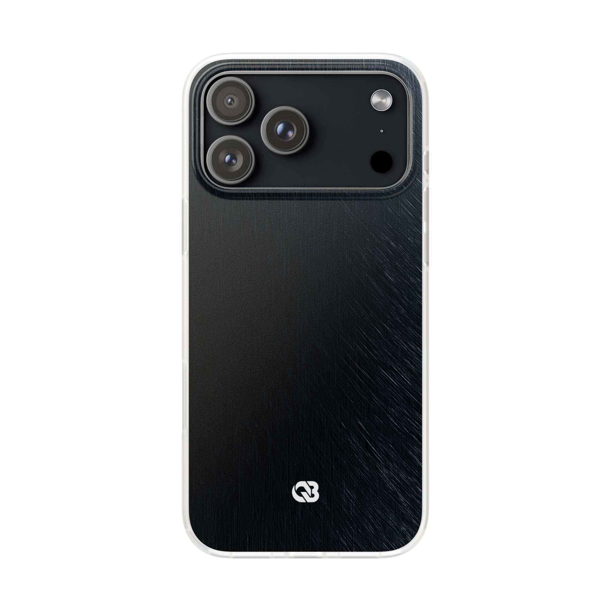 Black Lite Phone Case for iPhone - Midnight Brushed Grain