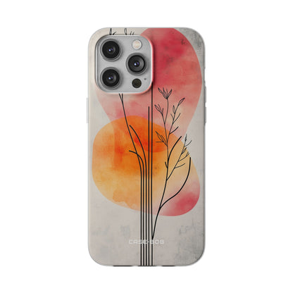 Kaareva varsi auringonlasku iPhone 14 Pro Max - Soft -suojakotelo